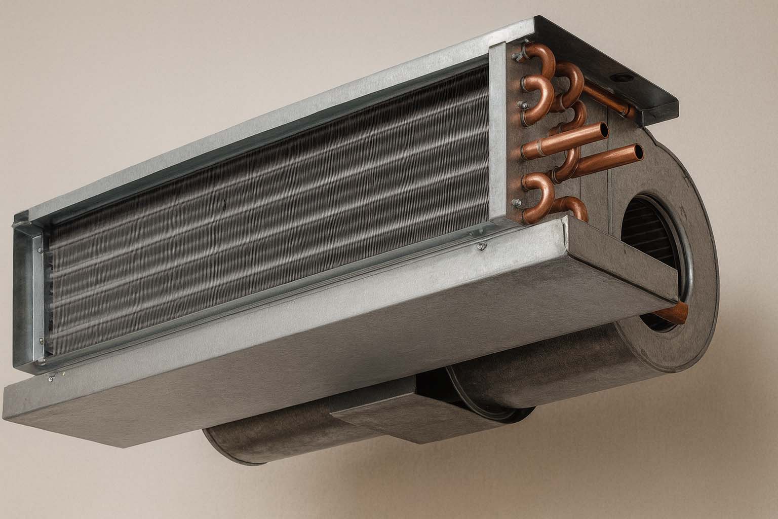 Fan coil unit coil used for localized HVAC cooling