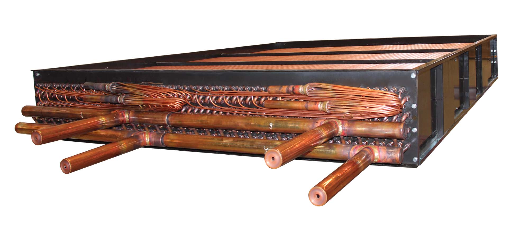 DX coil design for packaged rooftop HVAC system