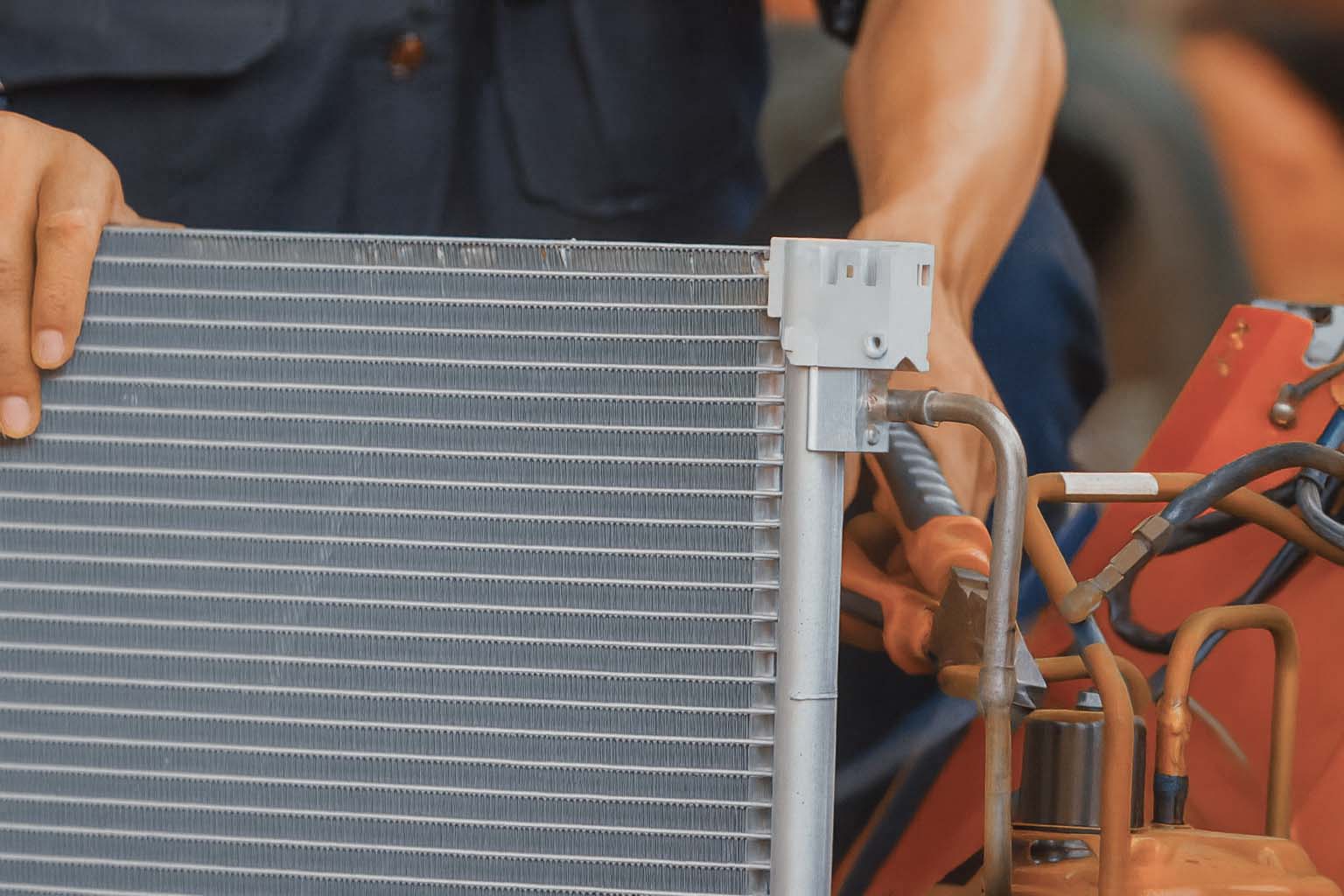 Retrofitting traditional HVAC coil with microchannel coil replacement